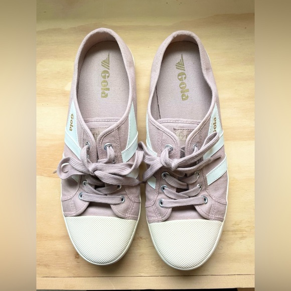 Gola Dusty Pink Slide Sneakers Size 11 - Picture 3 of 8